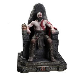 Throne Legacy God of War Series Statue 1/3 Ragnarok Master Thyself Kratos 67 cm
