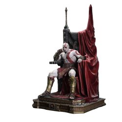 Throne Legacy God of War Series Statue 1/3 Ragnarok Young Thyself Kratos 91 cm