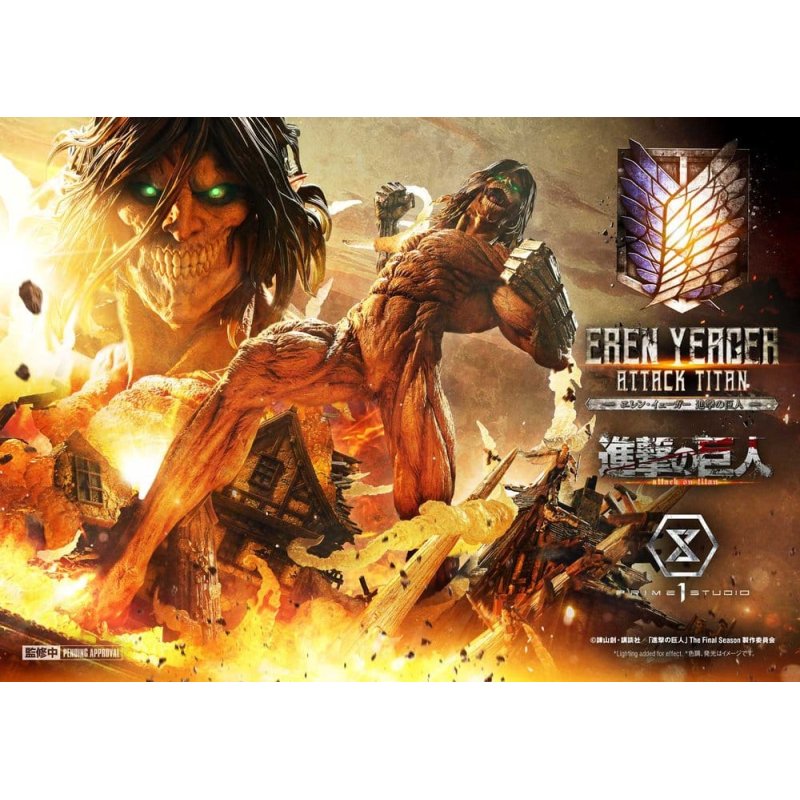 Attack on Titan (TV animation) Ultimate Diorama Masterline Statue Eren Yeager Attack Titan 81 cm