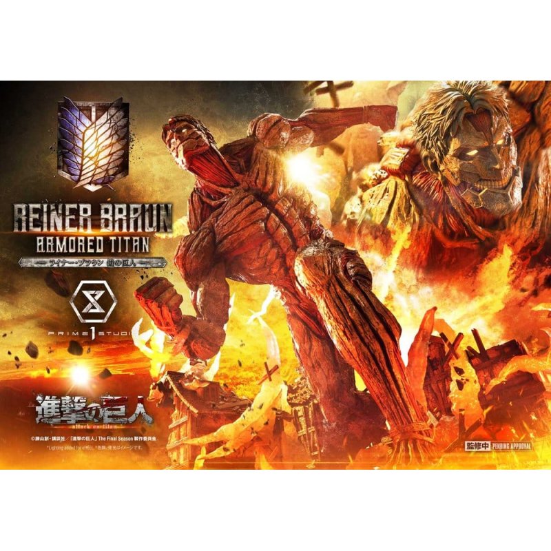 Attack on Titan (TV animation) Ultimate Diorama Masterline Statue Reiner Braun Armored Titan Bonus Version 75 cm