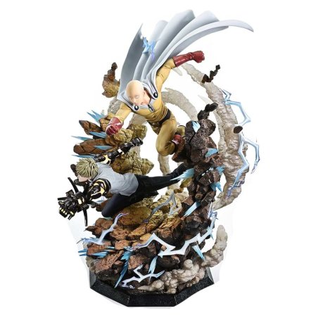 One-Punch Man Ultimate Premium Masterline Series Statue 1/4 Saitama & Genos 73 cm