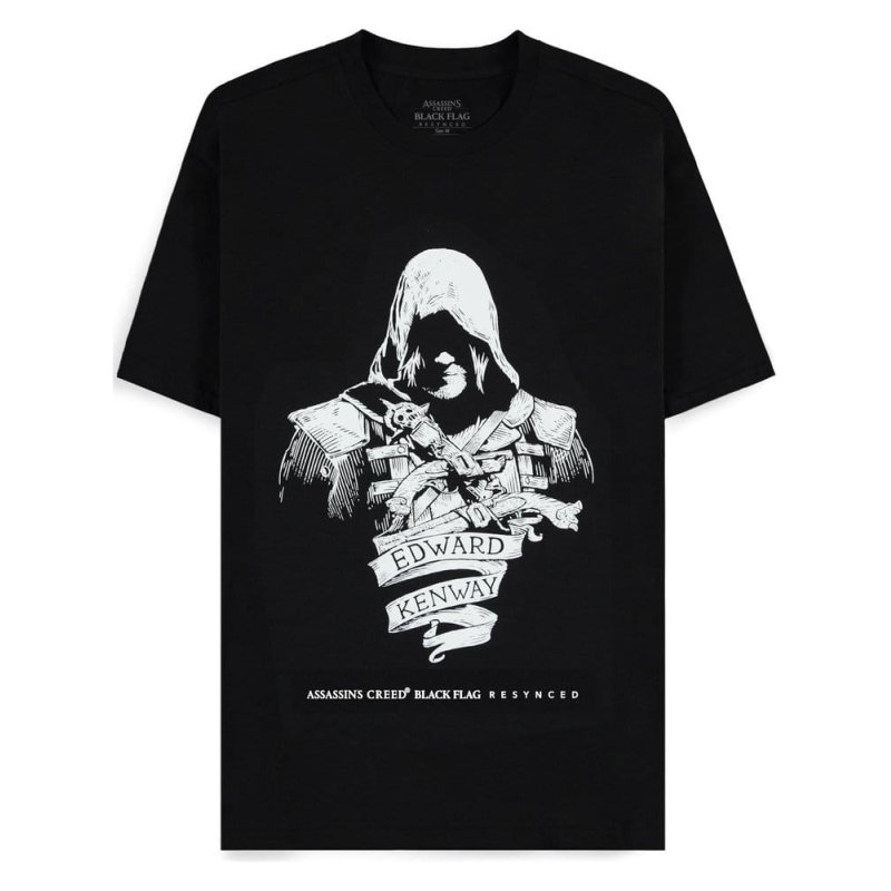 Assassin's Creed T-Shirt Black Flag Resynched Edward Kenway Size L
