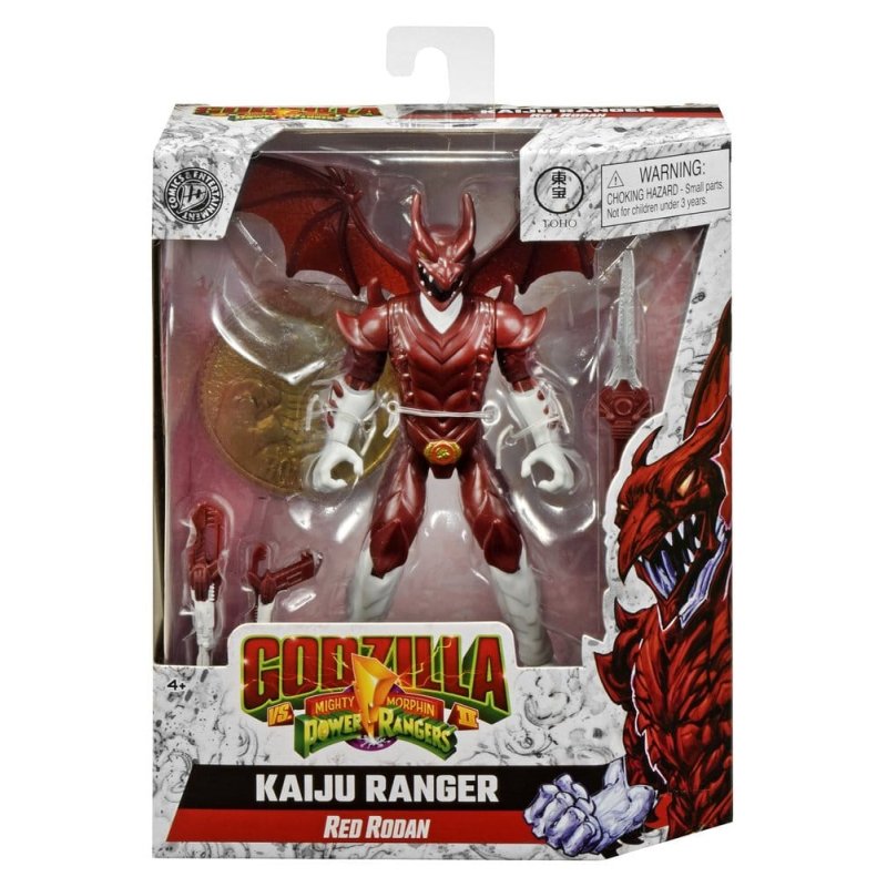 Mighty Morphin Power Rangers x Godzilla Action Figure Red Rodan