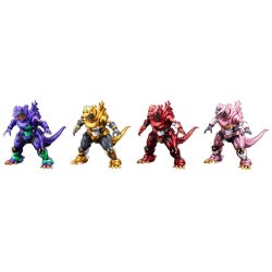 Godzilla x Evangelion Gekizou Series Statues 4-Pack Type-3 Kiryu Eva colour Ver. Metallic color Limited Ver. 9 cm
