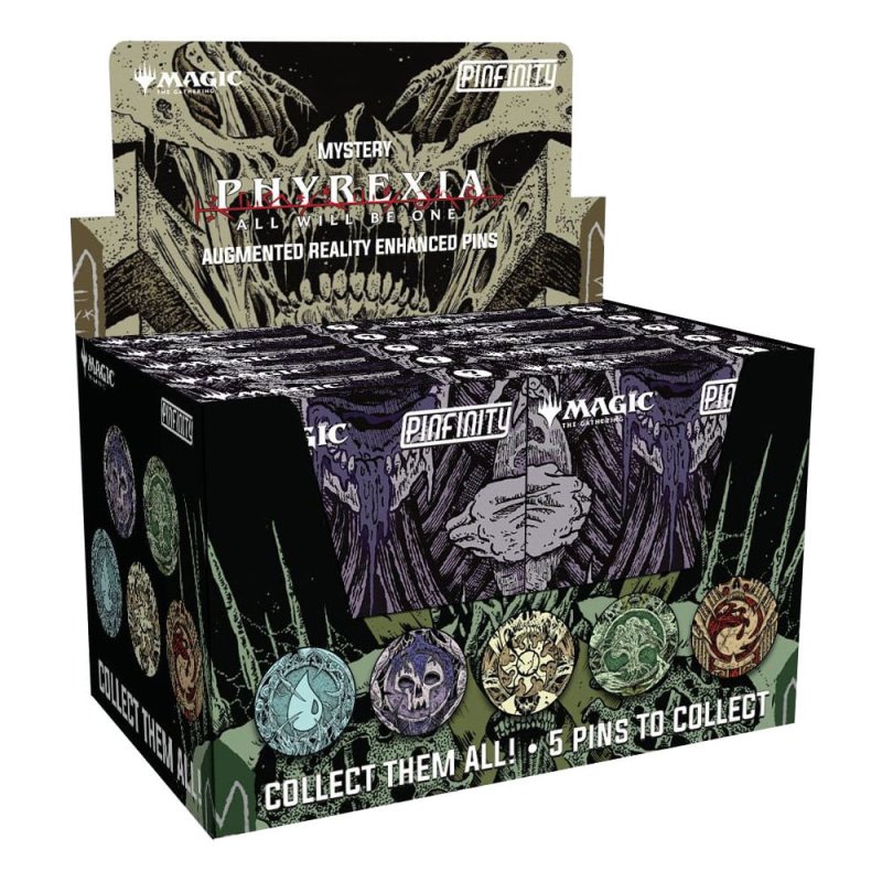 Magic: The Gathering Pins Blind Box Mystery Phyrexia Infected Lands Assortment (10)