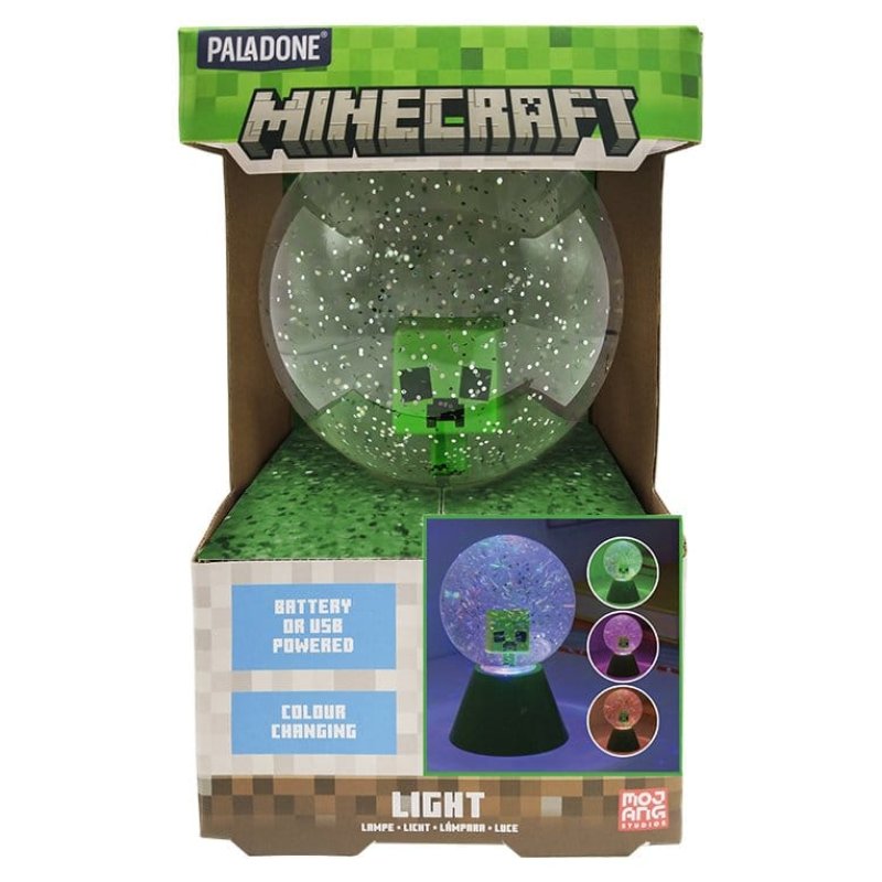Minecraft LED Glitter Ball (high: 17 cm) / Minecraft brokatowa kula świecąca (wysokość: 17 cm)