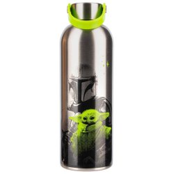 The Mandalorian Metal Water Bottle Mandalorian & Grogu