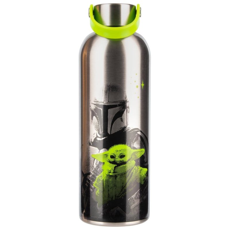 The Mandalorian Metal Water Bottle Mandalorian & Grogu