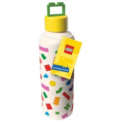 Lego Metal Water Bottle with Shaped Lid