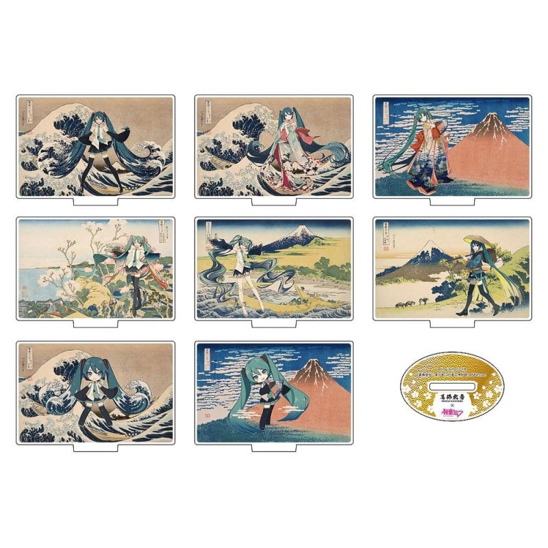 Katsushika Hokusai x Hatsune Miku Acrylic Figure 5 cm Blind Box Assortment (8)