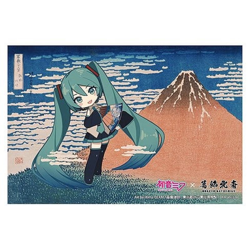Hatsune Miku x Katsushika Hokusai iXima Postcard Fine Wind, Clear Morning (Chibi Character) (10)