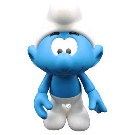 The Smurfs Vinyl Figure Smurf White and Blue - Flocked 19 cm