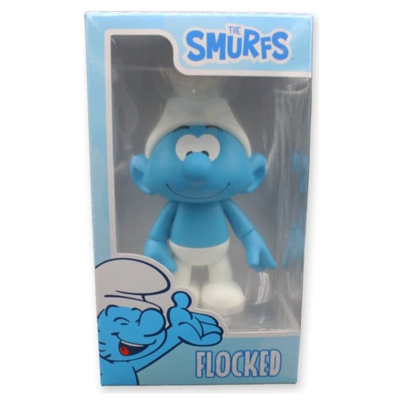 The Smurfs Vinyl Figure Smurf White and Blue - Flocked 19 cm