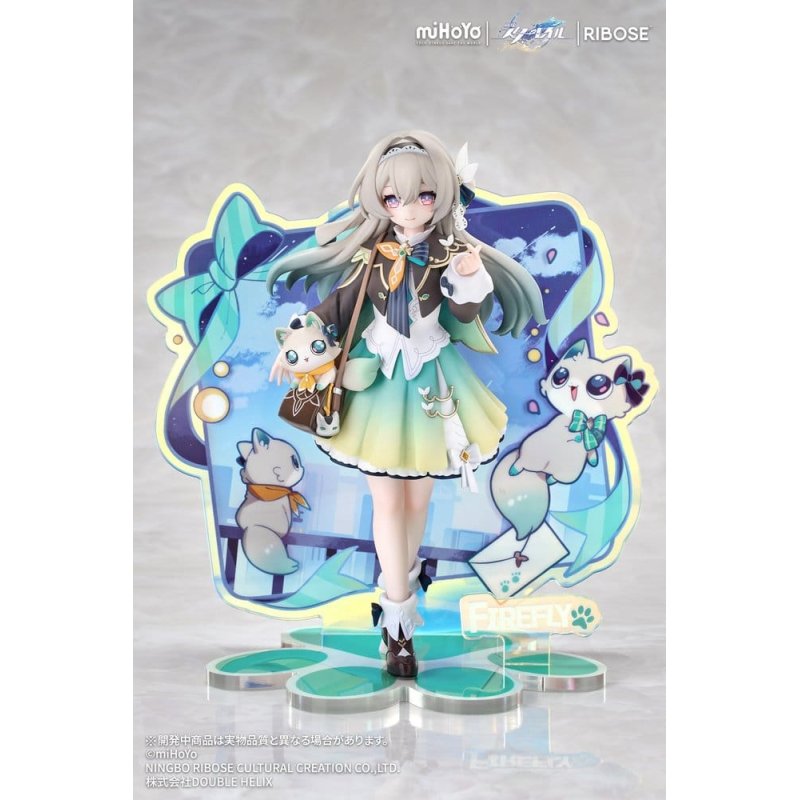 Honkai: Star Rail Rise Up Chibi Cat Series Mini Figure Firefly Ver. 18 cm