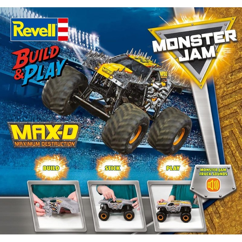 Monster Jam Revell Build & Play Kit Monster Jam Max-D