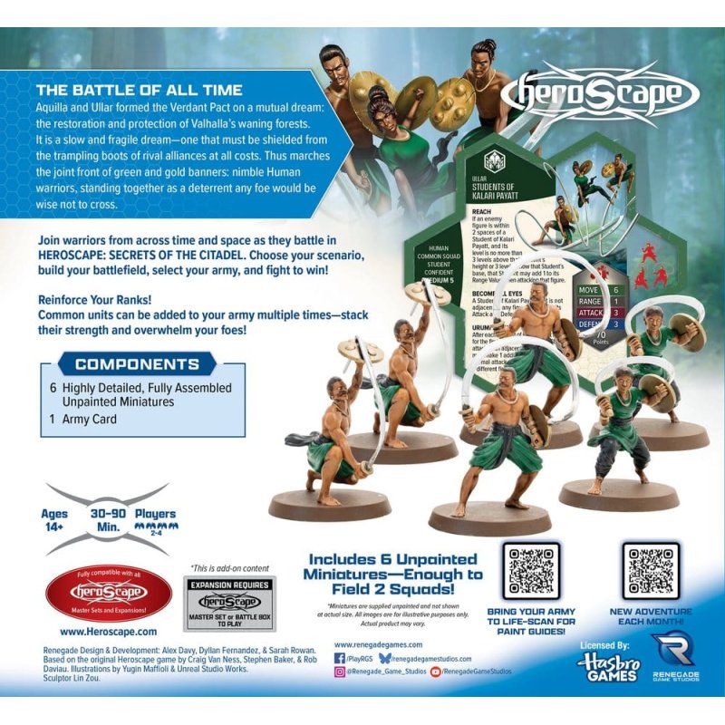 Heroscape Board Game Army Expansion Students of Kalari Pyatt *English Version*