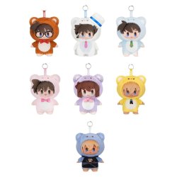 Detective Conan / Case Closed Plush Figures Bear Detective Series Blind Box 15 cm Display (6)