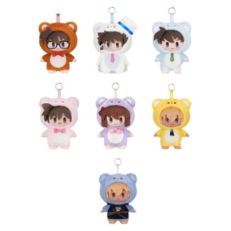 Detective Conan / Case Closed Plush Figures Bear Detective Series Blind Box 15 cm Display (6)