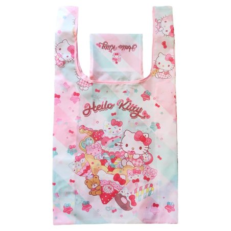 Sanrio Tote Bag Hello Kitty Snack And Sweet Foldable