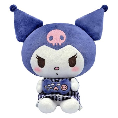 Sanrio Plush Figure Kuromi Pyjama Style M 22 cm