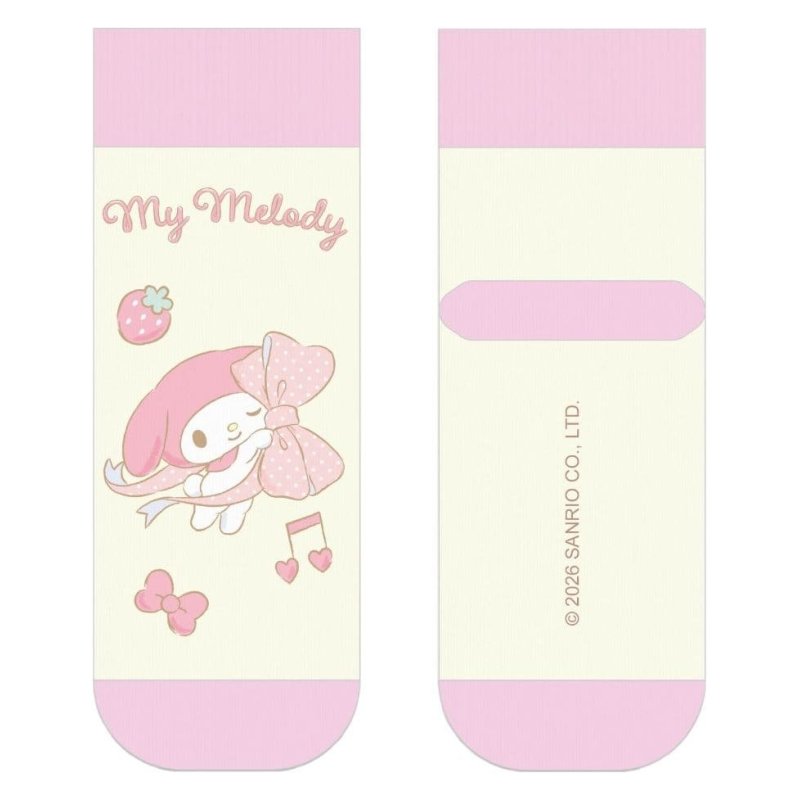 Sanrio Socks My Melody Big Ribbon Short 36-40