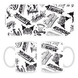 Sanrio Mug Kuromi Street logos