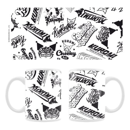 Sanrio Mug Kuromi Street logos
