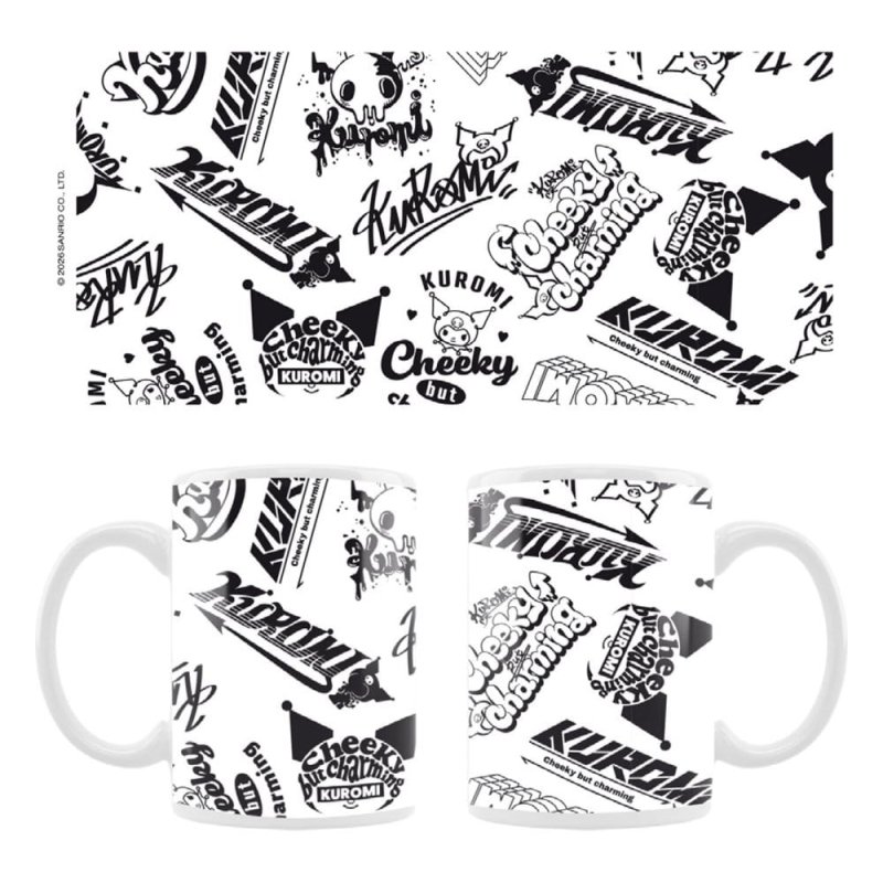 Sanrio Mug Kuromi Street logos