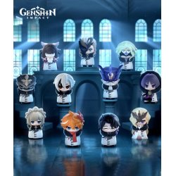 Genshin Impact Mini Figures Fatui Harbingers Chibi Design 7 cm Blind Box Display (9)