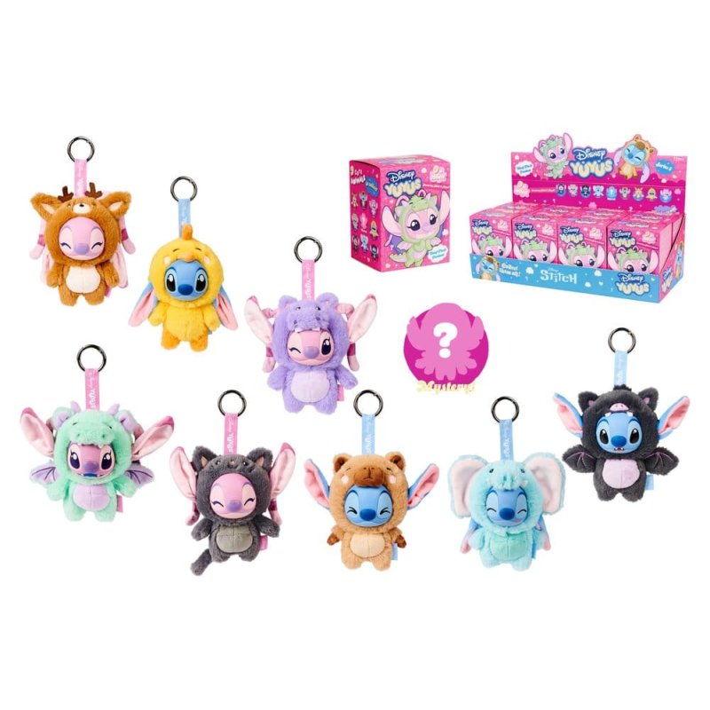 Disney YUYUS Plush Figure Stitch & Angel Blindbox Display (8)