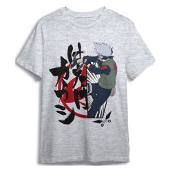 Naruto T-Shirt Kakashi Grey Size XXL