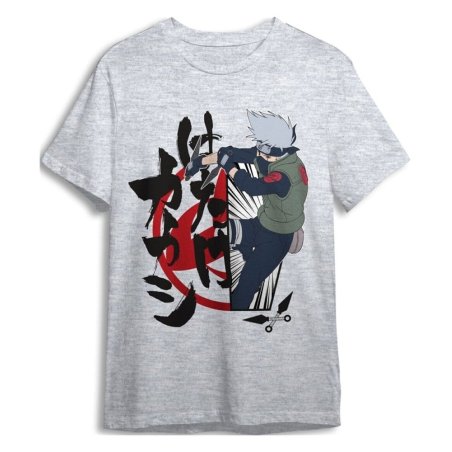 Naruto T-Shirt Kakashi Grey Size XXL