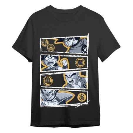Dragon Ball Z T-Shirt Vegeta Black Size L