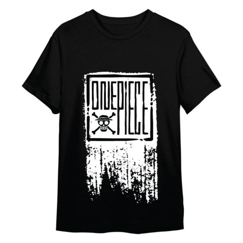 One Piece T-Shirt One Piece Logo Black Size L