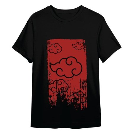 Naruto Shippuden T-Shirt Akatsuki Black Size L