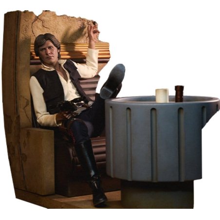 Star Wars Episode IV Mixed Media Premium Format Figure Han Solo: Sorry About the Mess 32 cm