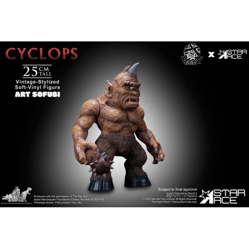 Ray Harryhausen Soft Vinyl Statue Cyclops (Vintage-Style) 25 cm