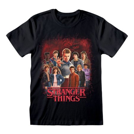 Stranger Things T-Shirt Group of all Characters Size S