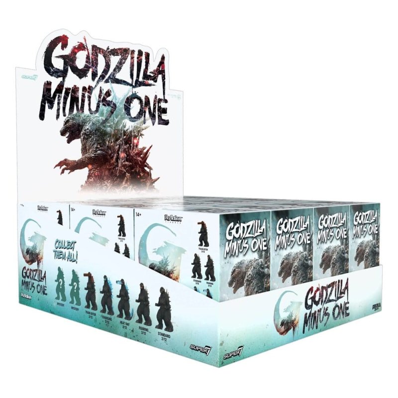 Godzilla Toho (Minus One) Action Figure Blind Box Wave 8 Display (12)