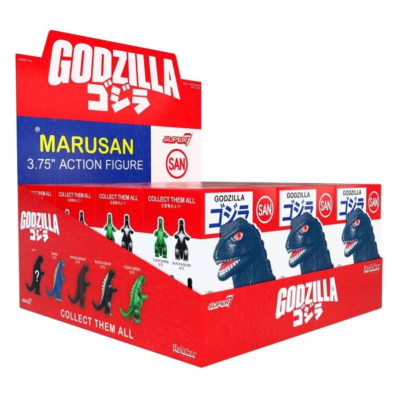 Godzilla Toho (Marusan) Action Figure Blind Box Wave 6 Display (12)