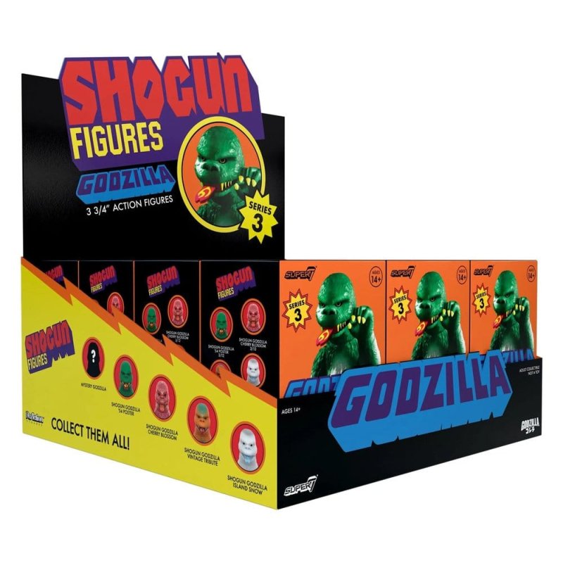 Godzilla Toho (Shogun V3) Action Figure Blind Box Wave 9 Display (12)