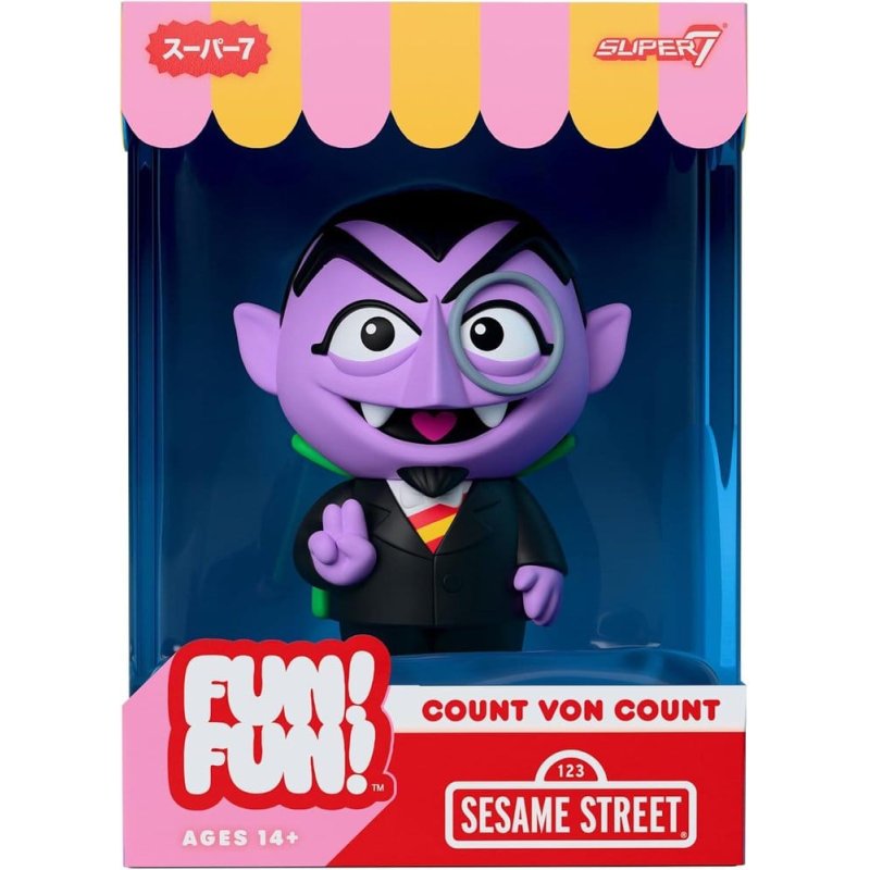 Sesame Street Fun! Fun! Vinyl Figure Wave 01 - Count von Count 18 cm