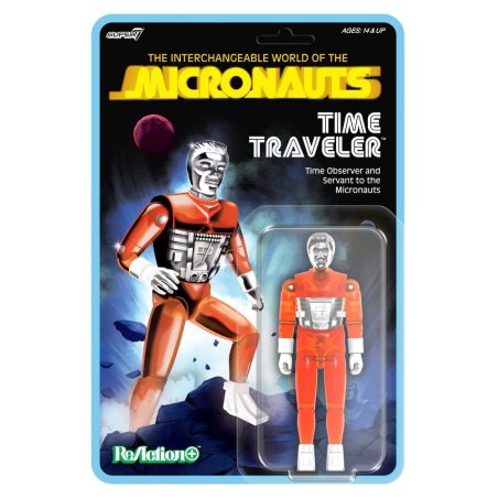 Micronauts ReAction Action Figure Wave 04 Time Traveler (Translucent Orange)