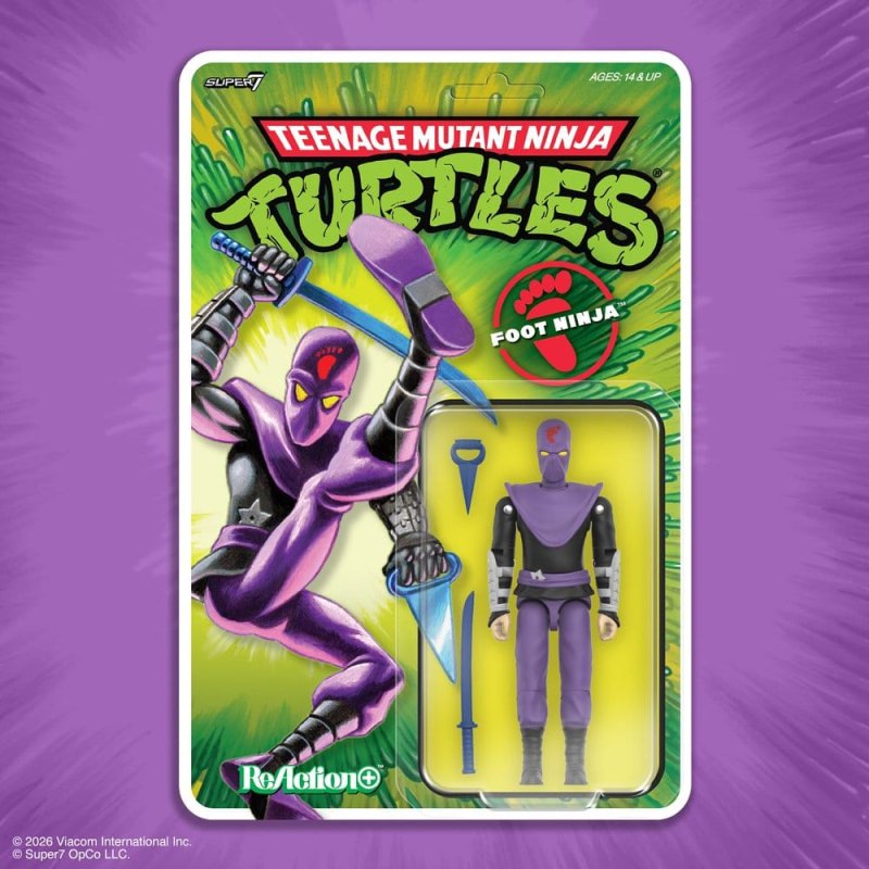 Teenage Mutant Ninja Turtles ReAction Action Figure Wave 01 Foot Ninja