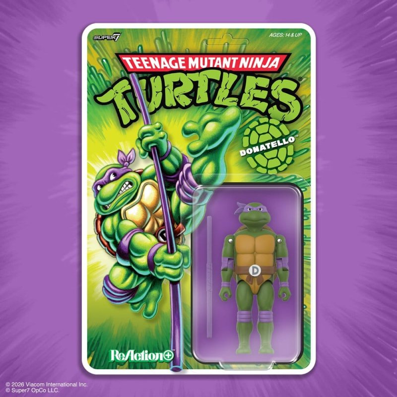 Teenage Mutant Ninja Turtles ReAction Action Figure Wave 01 Donatello