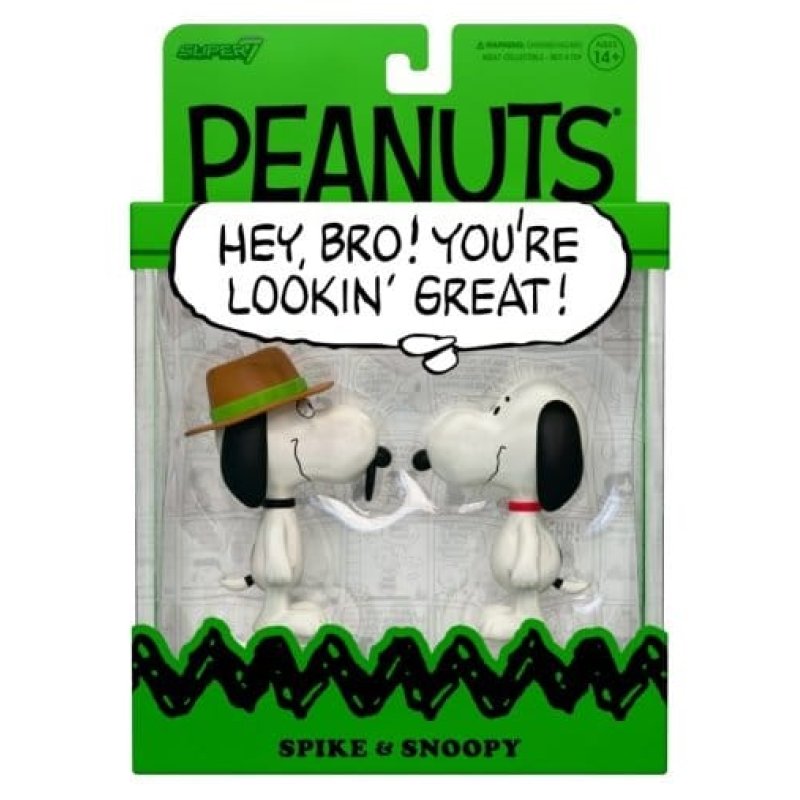 Peanuts ReAction Action Figures 2-Pack Snoopy & Spike 10 cm
