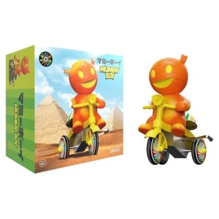 Super7 Super Cycles Vehicle Mummy Boy (Orange w/ Yellow Trike)