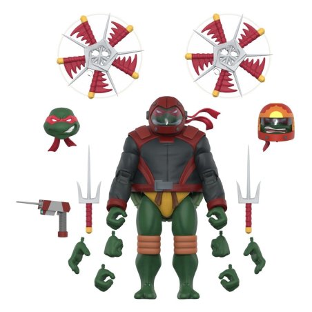 Teenage Mutant Ninja Turtles Ultimates Action Figure Wave 14 Raphael (Road Gear)