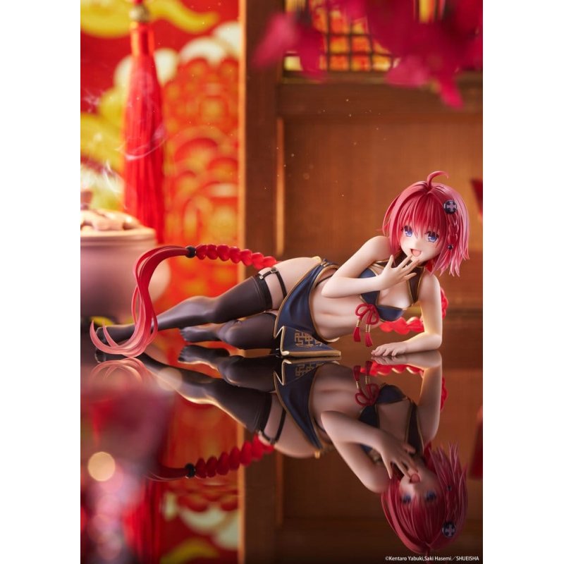 To Love-Ru Darkness Desktop Cute PVC Figure Mea Kurosaki (Chinese Dress Ver.) 13 cm