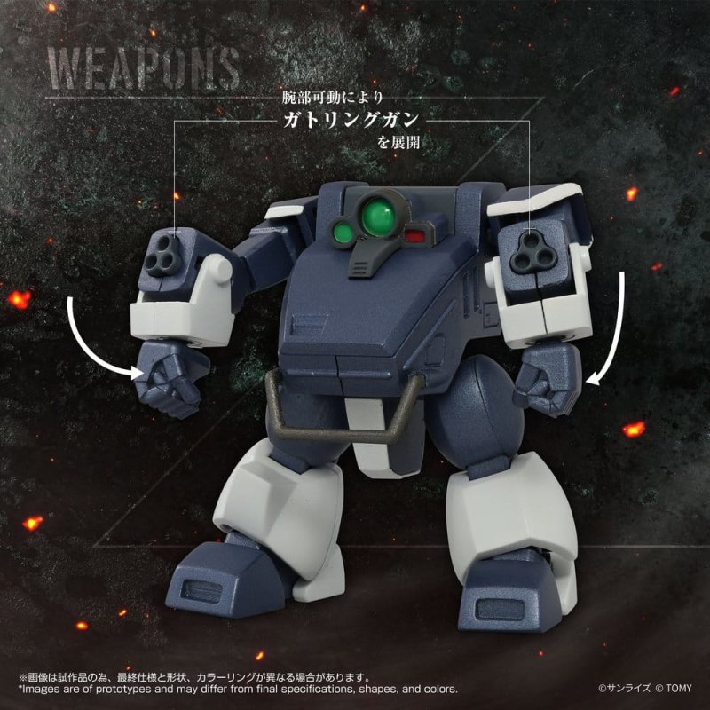 Armored Trooper Votoms Toyrise Action Figure 1/48 AT-08 Zwerg Sand Loader 7 cm